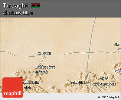 Satellite 3D Map of Tinzaght