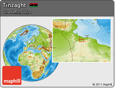 Physical Location Map of Tinzaght