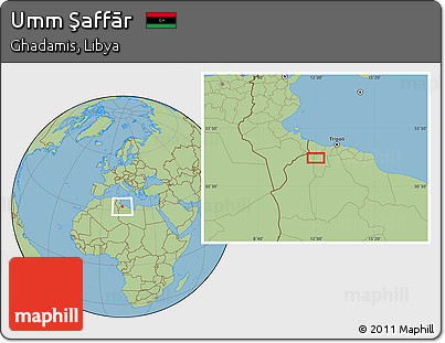 Savanna Style Location Map of Umm Şaffār