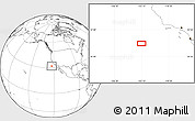 Blank Location Map of the area around 32° 8' 5" N, 123° 10' 30" W