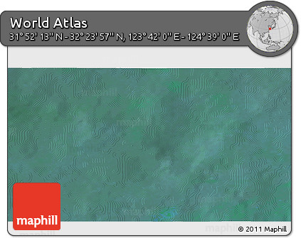 Satellite 3D Map of the Area around 32° 8' 5" N, 124° 10' 30" E