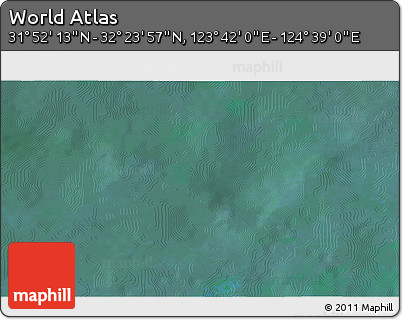 Satellite 3D Map of the Area around 32° 8' 5" N, 124° 10' 30" E