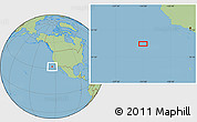 Savanna Style Location Map of the area around 32° 8' 5" N, 124° 1' 30" W