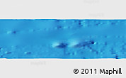 Shaded Relief Panoramic Map of the area around 32° 8' 5" N, 125° 43' 29" W