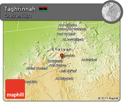 Physical 3D Map of Taghrinnah