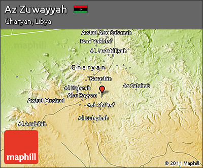 Physical 3D Map of Az Zuwayyah