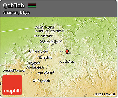 Physical 3D Map of Qabīlah