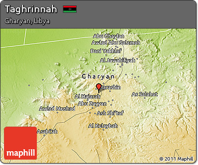 Physical 3D Map of Taghrinnah
