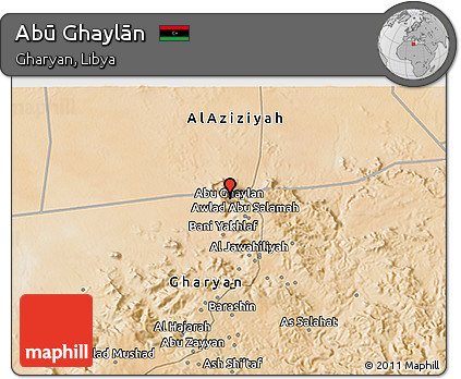 Satellite 3D Map of Abū Ghaylān