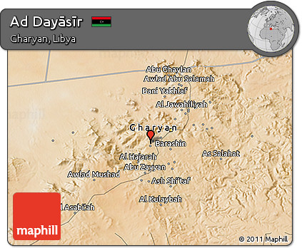 Satellite 3D Map of Ad Dayāsīr