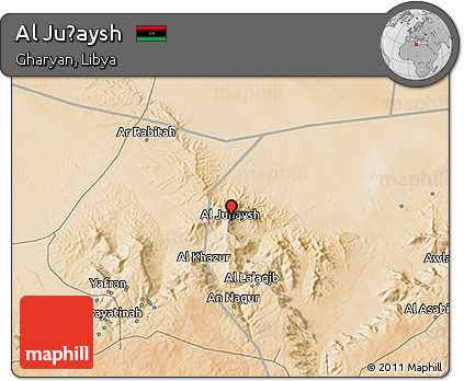 Satellite 3D Map of Al Juḩaysh