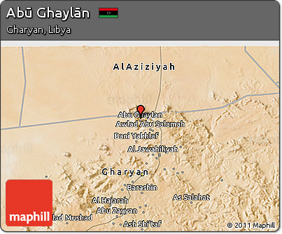 Satellite 3D Map of Abū Ghaylān