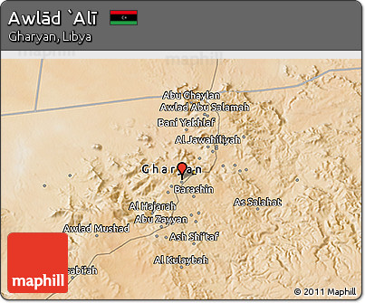 Satellite 3D Map of Awlād `Alī