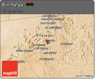 Satellite 3D Map of Bin Yaḩyá
