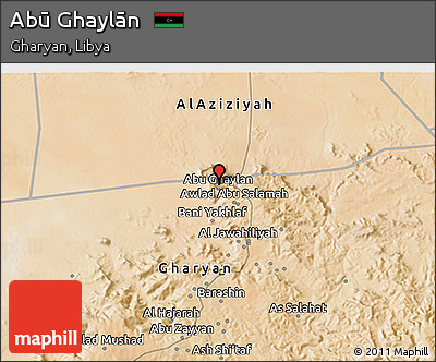 Satellite 3D Map of Abū Ghaylān