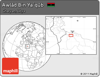 Blank Location Map of Awlād Bin Ya`qūb