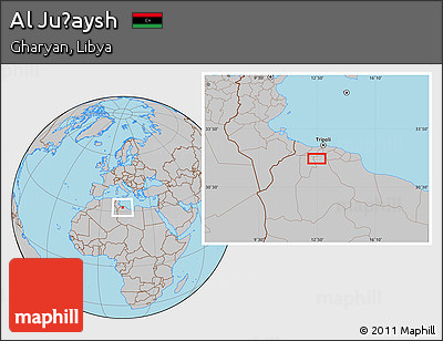 Gray Location Map of Al Juḩaysh