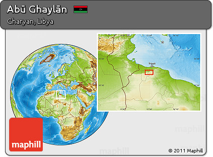 Physical Location Map of Abū Ghaylān