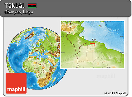 Physical Location Map of Tākbāl