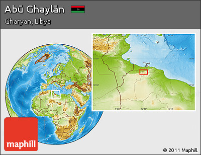 Physical Location Map of Abū Ghaylān