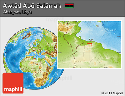 Physical Location Map of Awlād Abū Salāmah