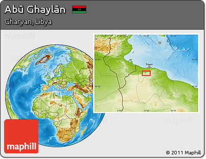 Physical Location Map of Abū Ghaylān