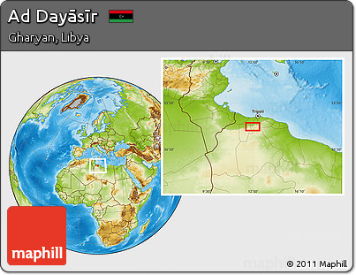 Physical Location Map of Ad Dayāsīr