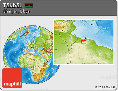 Physical Location Map of Tākbāl