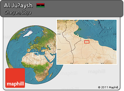 Satellite Location Map of Al Juḩaysh