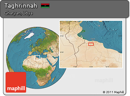 Satellite Location Map of Taghrinnah