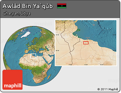 Satellite Location Map of Awlād Bin Ya`qūb