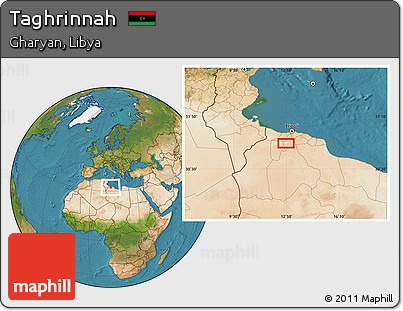 Satellite Location Map of Taghrinnah
