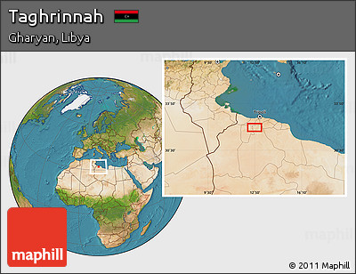 Satellite Location Map of Taghrinnah
