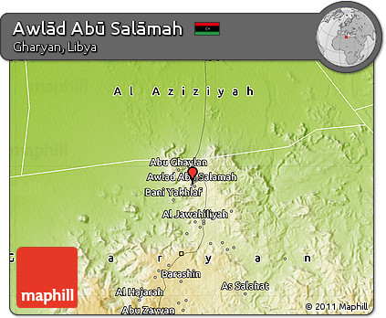 Physical Map of Awlād Abū Salāmah