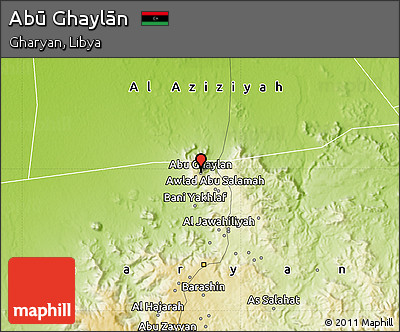 Physical Map of Abū Ghaylān