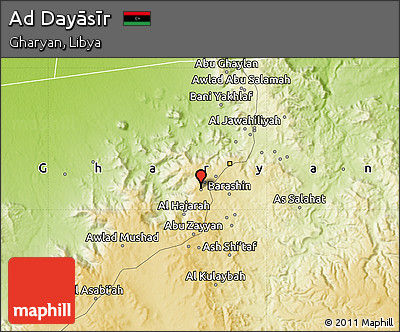 Physical Map of Ad Dayāsīr