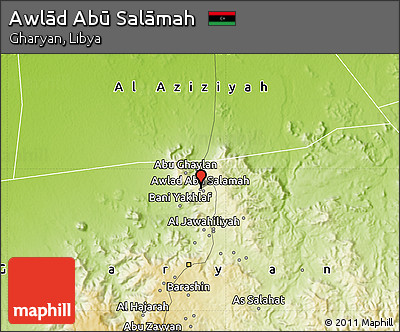 Physical Map of Awlād Abū Salāmah