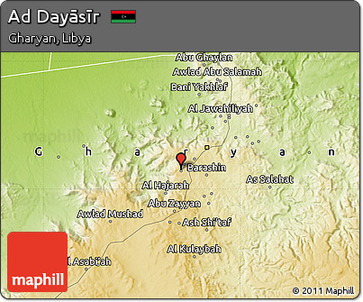 Physical Map of Ad Dayāsīr