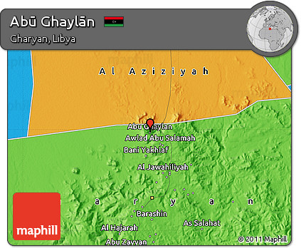 Political Map of Abū Ghaylān