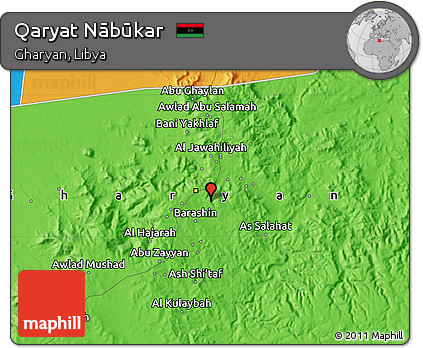 Political Map of Qaryat Nābūkar
