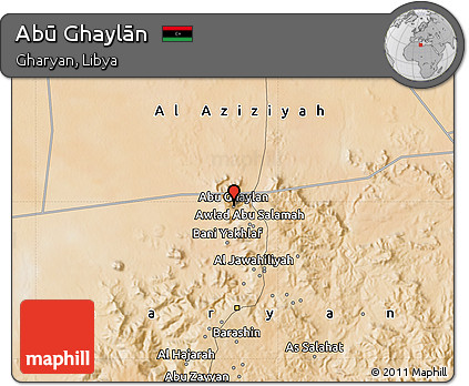 Satellite Map of Abū Ghaylān