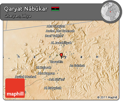 Satellite Map of Qaryat Nābūkar