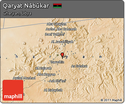 Satellite Map of Qaryat Nābūkar
