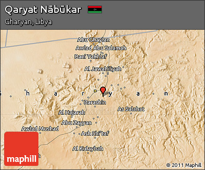 Satellite Map of Qaryat Nābūkar