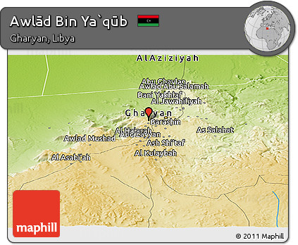 Physical Panoramic Map of Awlād Bin Ya`qūb