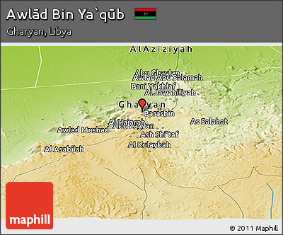 Physical Panoramic Map of Awlād Bin Ya`qūb