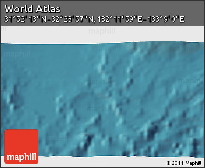 Satellite 3D Map of the Area around 32° 8' 5" N, 132° 40' 30" E