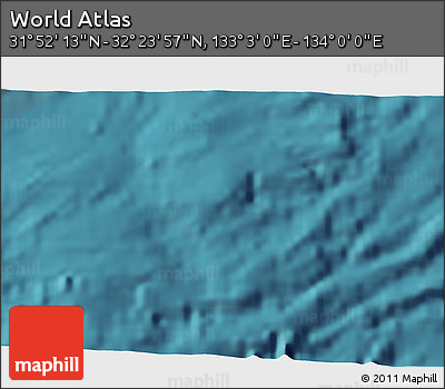 Satellite 3D Map of the Area around 32° 8' 5" N, 133° 31' 30" E