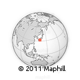 Outline Map of the Area around 32° 8' 5" N, 134° 22' 30" E, rectangular outline