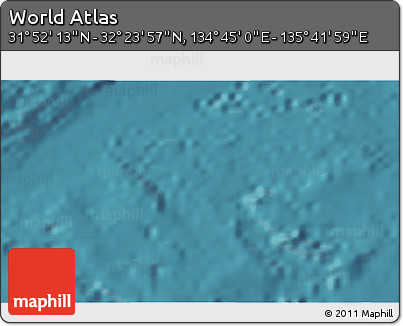 Satellite 3D Map of the Area around 32° 8' 5" N, 135° 13' 29" E